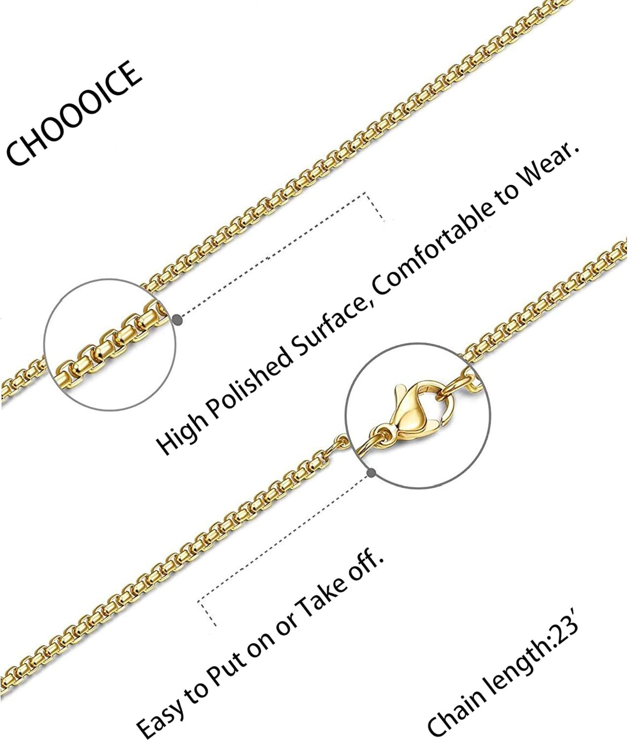 Cross Necklace Stainless Steel Necklace Religious Bible Verse Pendant Crucifix Necklace Faith Jewelry with 22' Chain
