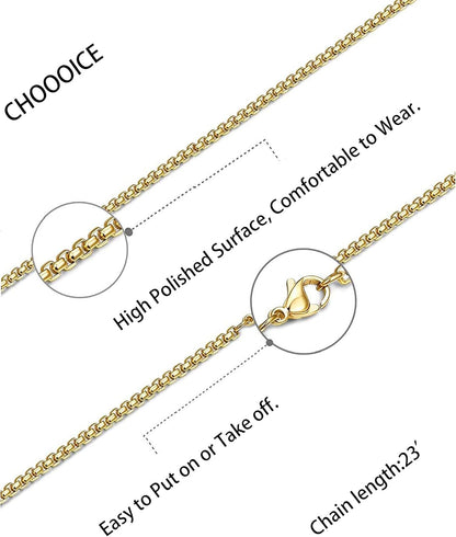 Cross Necklace Stainless Steel Necklace Religious Bible Verse Pendant Crucifix Necklace Faith Jewelry with 22' Chain