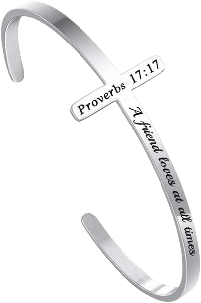 Christian Bracelet – Proverbs 17:17 “A Friend Loves at All Times”