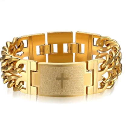 Double Buckle Cross Bracelet