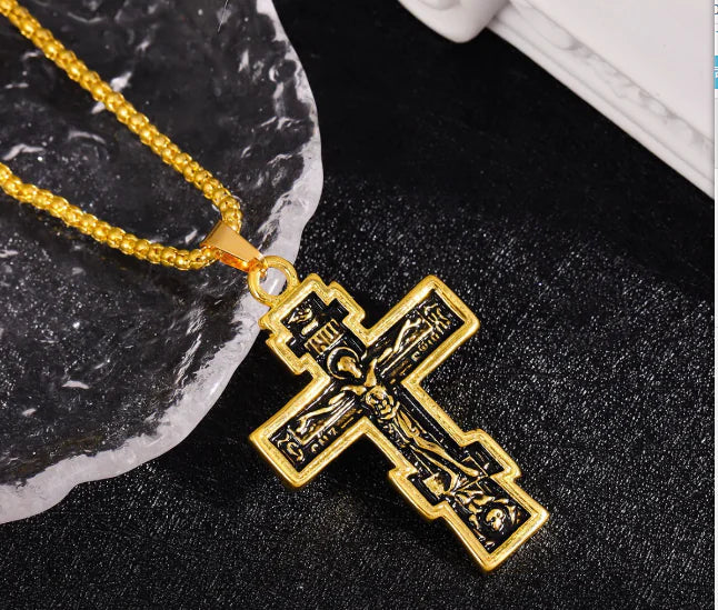Cross Jesus Pendant Necklace